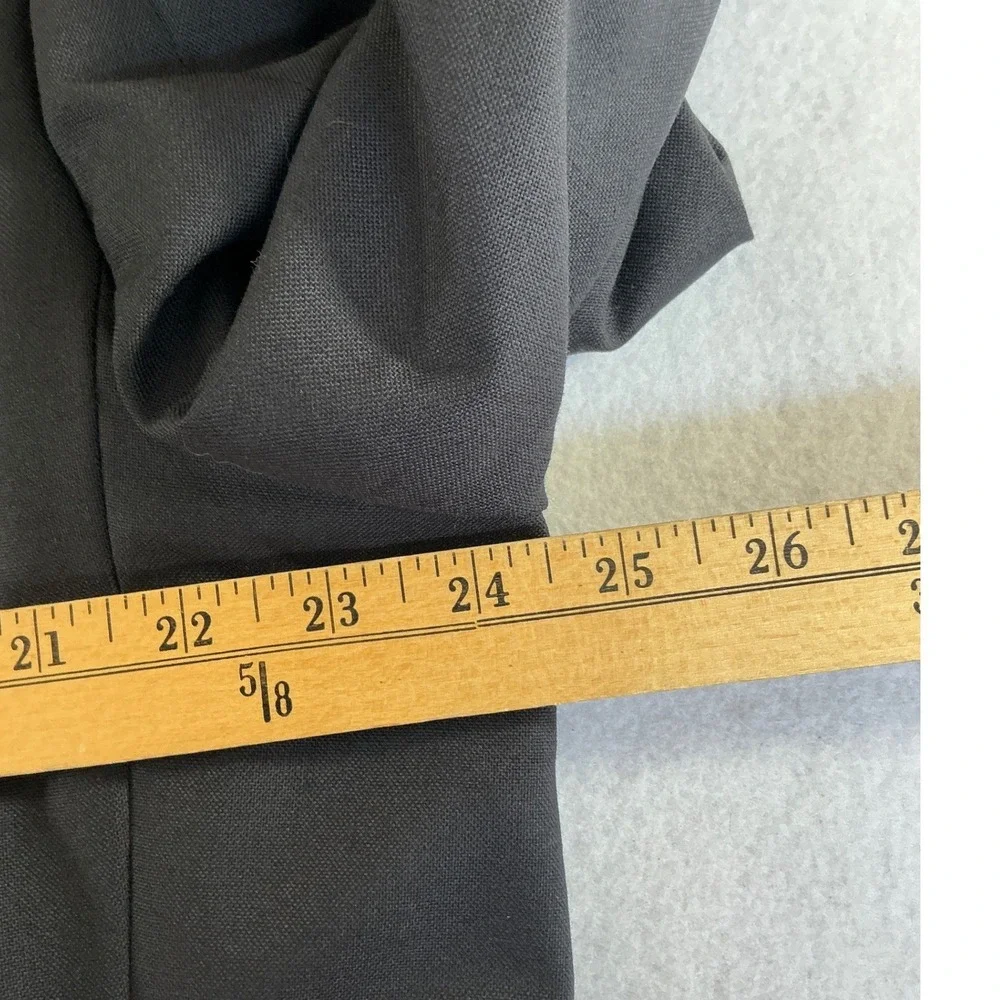 Botany 500 Blazer Men 48L Navy Blue Gold Crest Buttons Made in USA Vintage